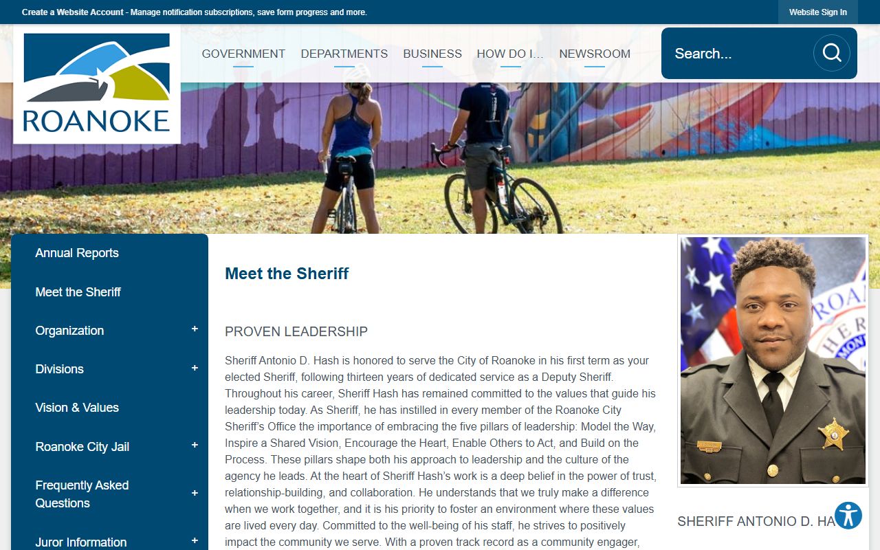 Roanoke Jail Roster source page