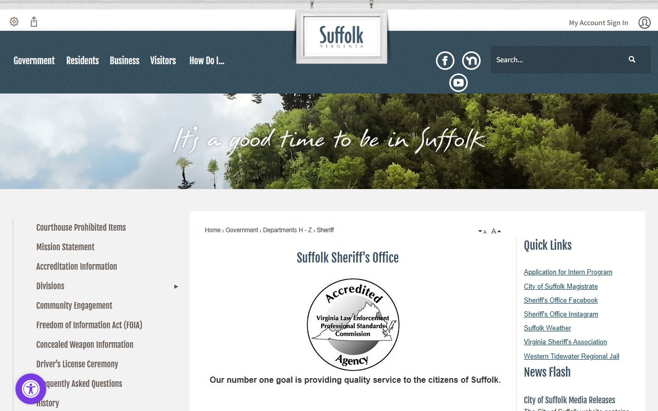 Suffolk Jail Roster source page