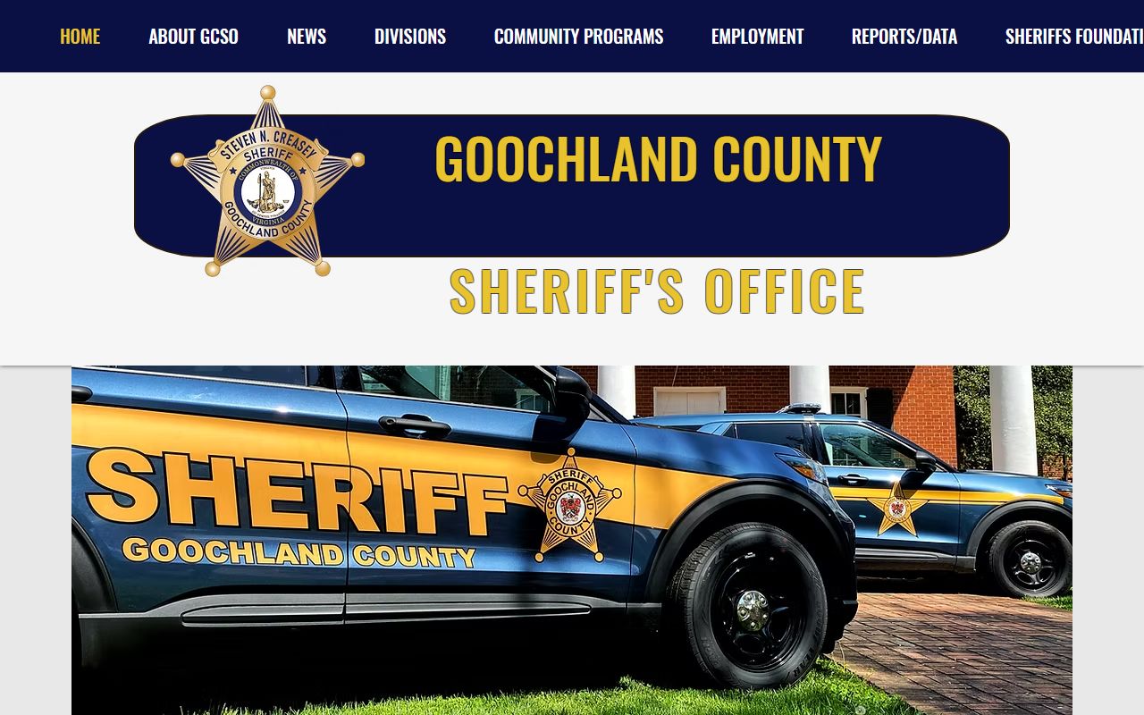 Goochland County jail roster sheriff site