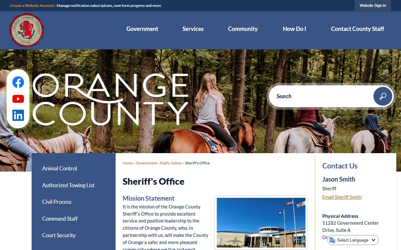 Orange County Virginia jail roster lookup