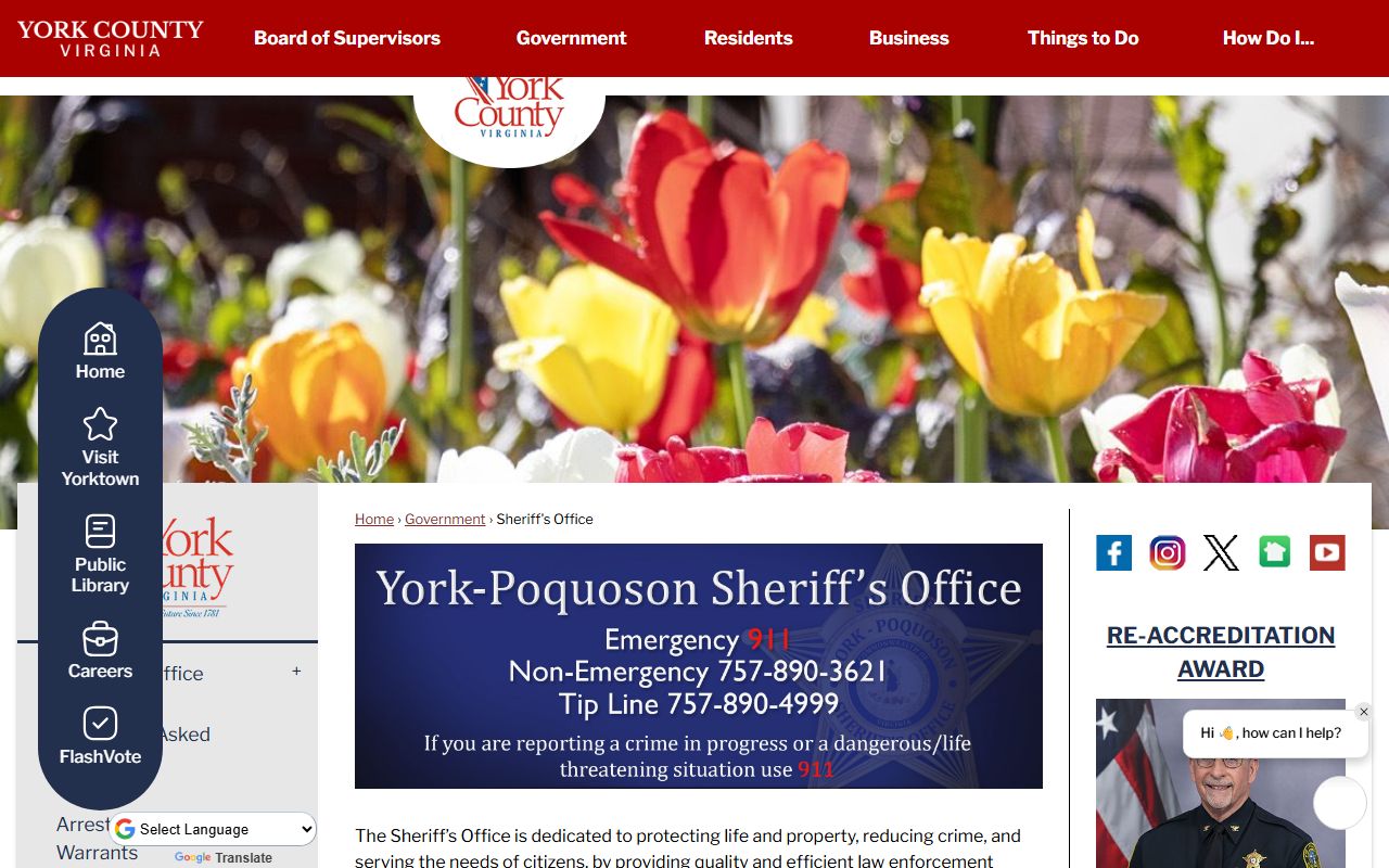 York County jail roster sheriff page